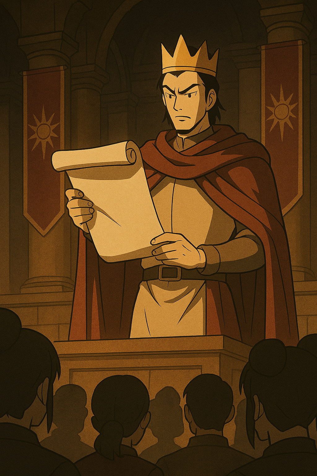 Kanji Illustration for 詔